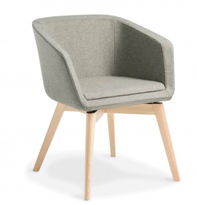 Ralph 4 Leg Wood Armchair