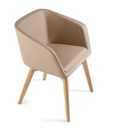 Ralph 4 Leg Wood Armchair