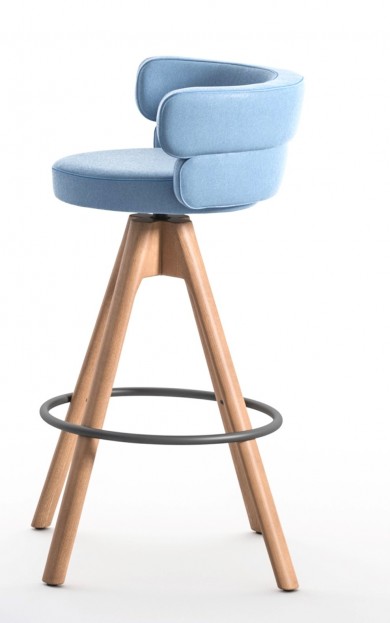 Michigan Wood Barstool